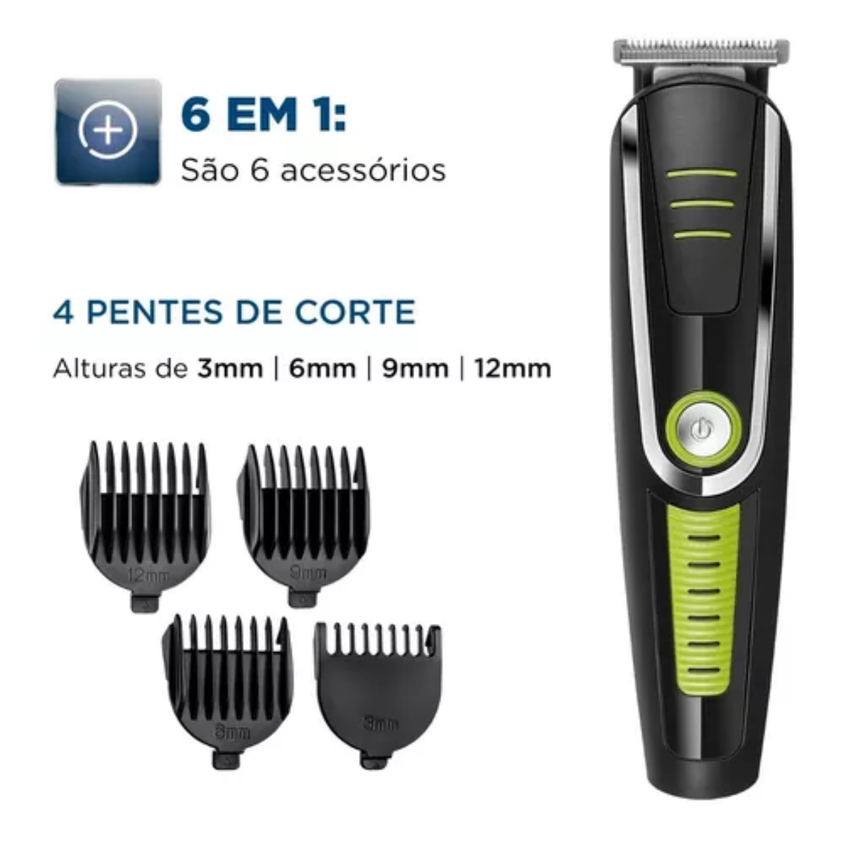 Aparador De Pelos Mondial Bg-04 Super Groom 06 Bivolt Aparador De Pelos Mondial Bg-04 Super Groom 06 Bivolt